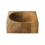 HKliving - Teak cube Schale, medium, Teakholz