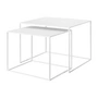 Blomus- Fera Beistelltisch, L, weiss (2er-Set)