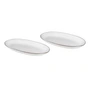 Broste Copenhagen - Nordic Sand Servierplatte oval L, 30 x 17 cm (2er-Set)