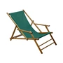 Jan Kurtz - Maxx Deckchair Teakholz, Bezug Polyacrylgewebe dunkelgrün
