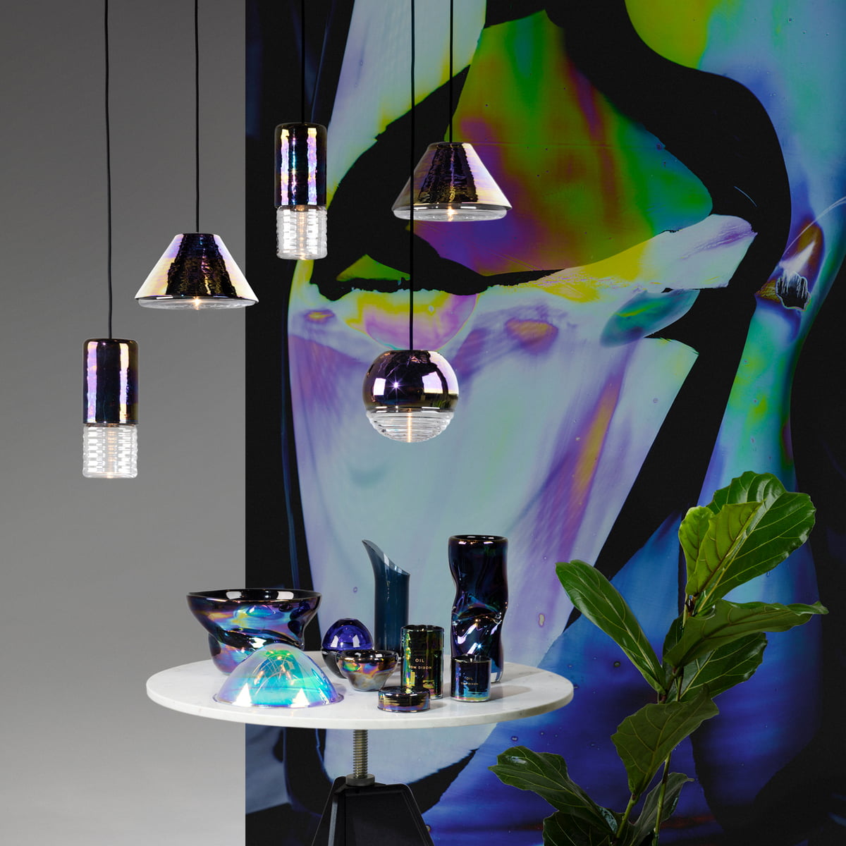 Flask Pendelleuchte Oil Long von Tom Dixon