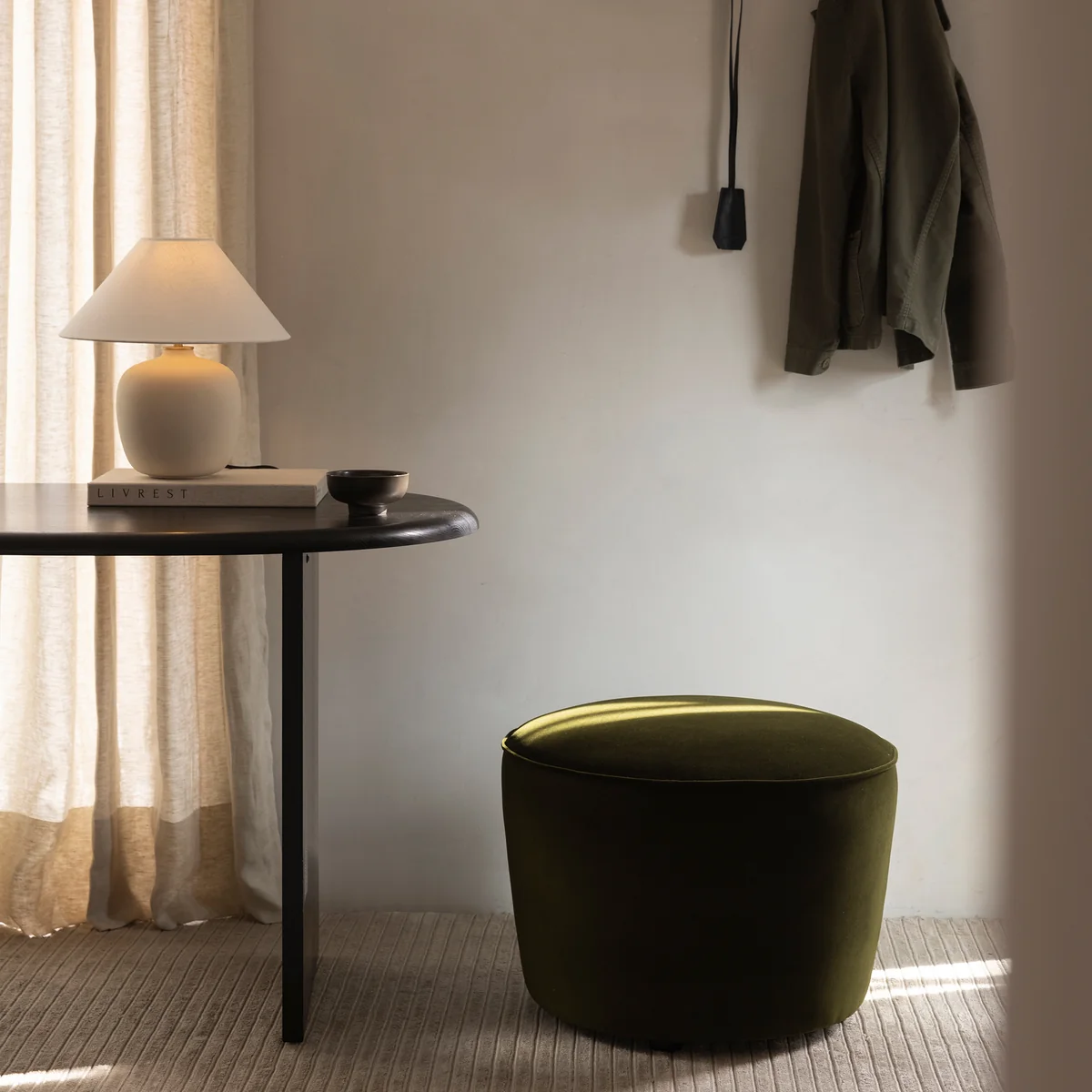 Audo - Torso Tischleuchte H 37 cm, sand / off white