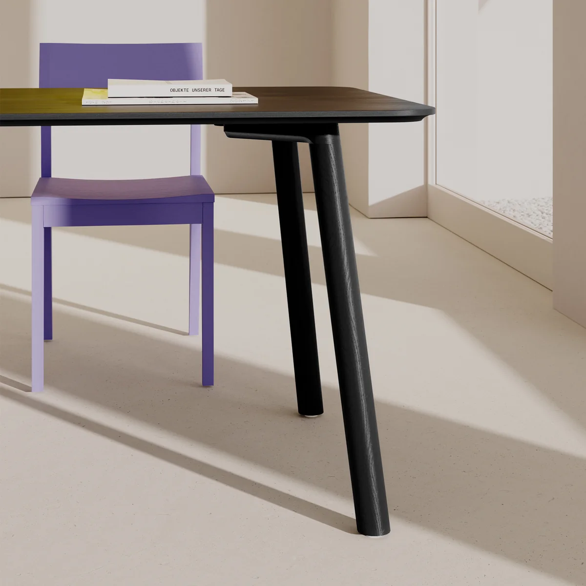 OUT Objekte unserer Tage - Meyer Color Tisch, Esche schwarz lackiert