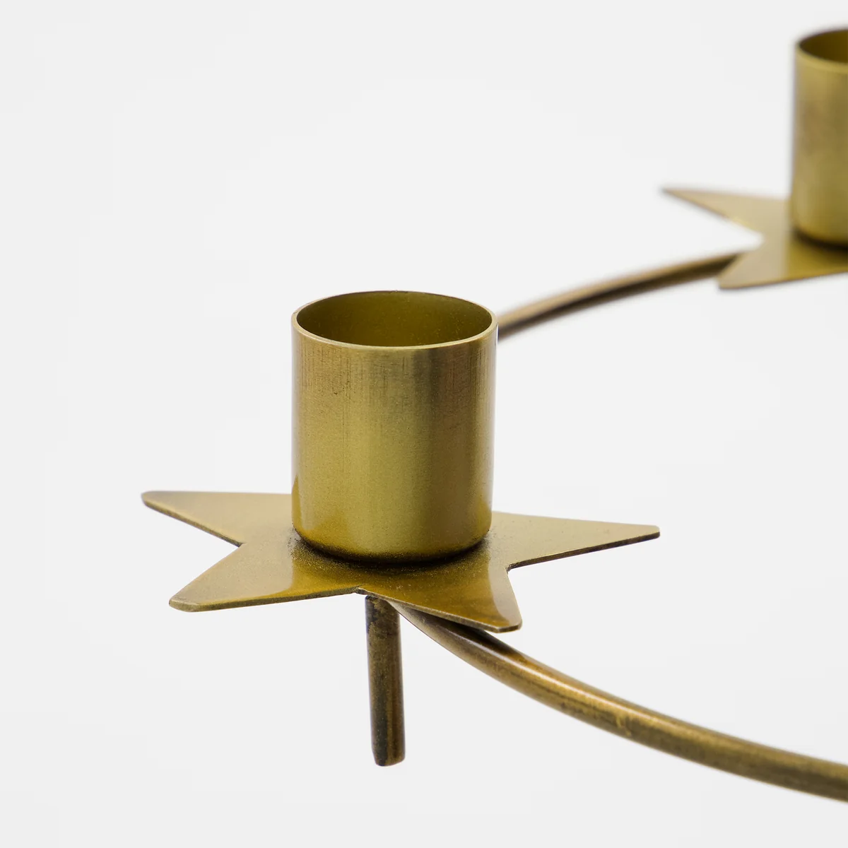 House Doctor - Stage Kerzenständer Ø 25 x 5 cm, antikes messing