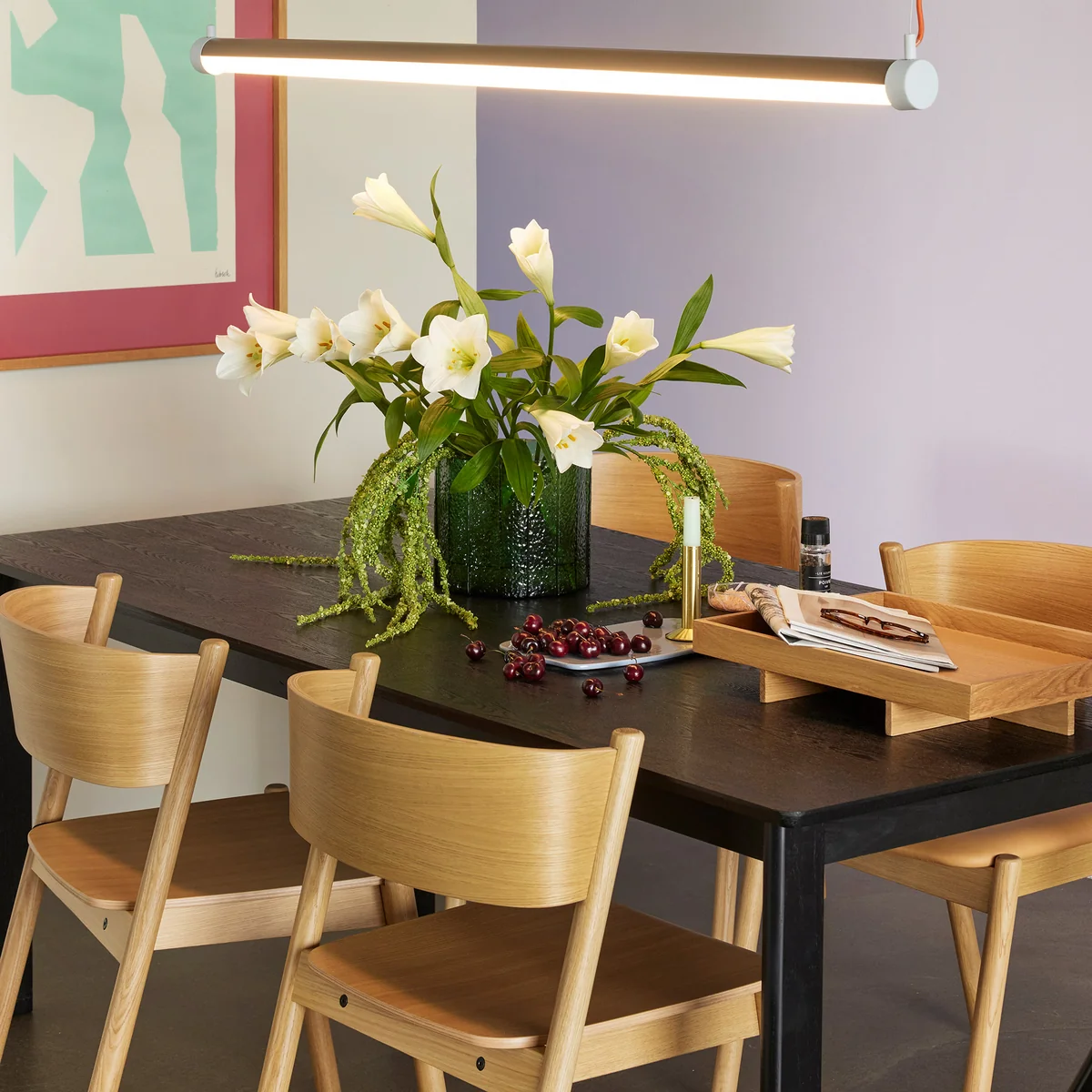 Hübsch Interior - Oblique Stuhl, Eiche / natur