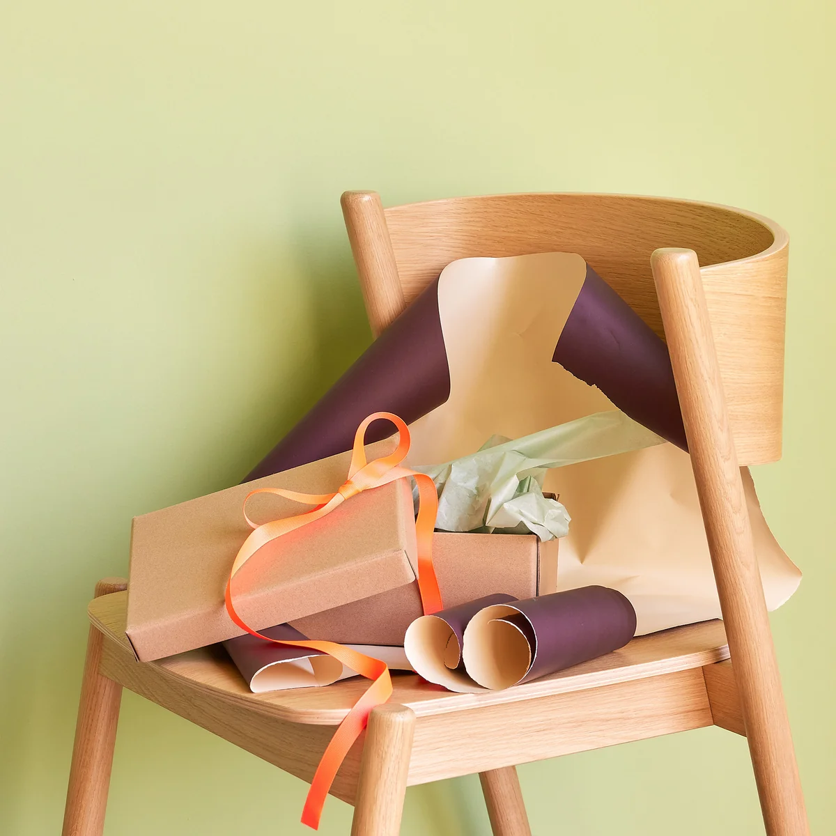 Hübsch Interior - Oblique Stuhl, Eiche / natur