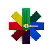 Normann Copenhagen - Watch me Wanduhr Multicolour