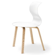 Flötotto - Pro 6 Stuhl, Vierbeinholzgestell