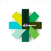 Normann Copenhagen - Watch me Wanduhr Multicolour
