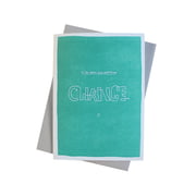 Holstee - Change it Grusskarte