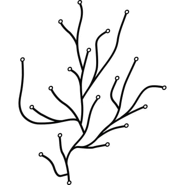 Vitra Algues, schwarz