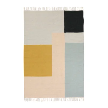 Kelim Rug Teppich, squares in gross von Ferm Living