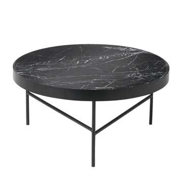 Ferm Living - Marble Marmor Tisch, groß, schwarz