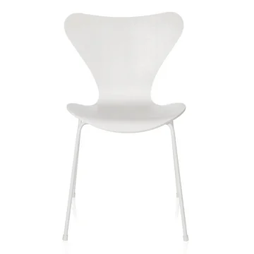Fritz Hansen - Serie 7 Stuhl, Monochrom weiss, 46.5 cm