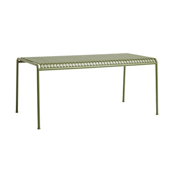 Der Palissade Tisch von HAY in olive mit einer Grösse von 160 x 80 cm