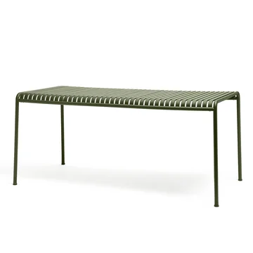 Der Palissade Tisch von HAY in olive mit einer Grösse von 160 x 80 cm