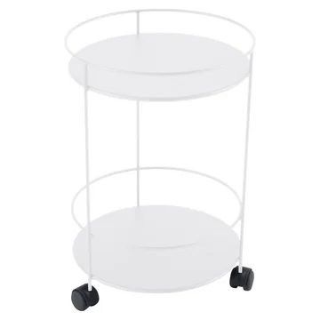 Guéridons Beistellwagen auf Rollen von Fermob in Baumwollweiss