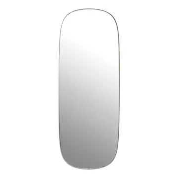 Der Framed Mirror, gross in grau / Klarglas von Muuto