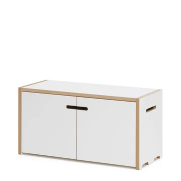 Hochstapler Regalsystem Modul mit Türen vpn Tojo in Weiss