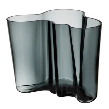 Aalto Vase Savoy 160 mm von Iittala in Dunkelgrau