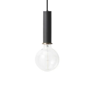 Die Ferm Living - Socket Pendelleuchte High in schwarz