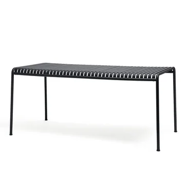 Der Palissade Tisch von HAY in Anthrazit mit einer Grösse von 160 x 80 cm