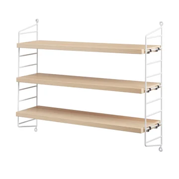 Kleines String-Regal in Esche