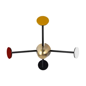 Matégot Garderobenhaken von Gubi in Messing / Ocker