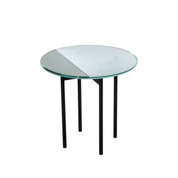 Gin Tisch high H 50 x Ø 50 cm von Pulpo in Glas / Schwarz