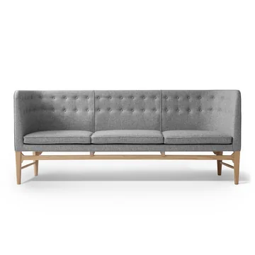Das &Tradition - Mayor 3-Sitzer Sofa AJ5, Gestell Eiche weiss geölt / Bezug Hallingdal 65 130