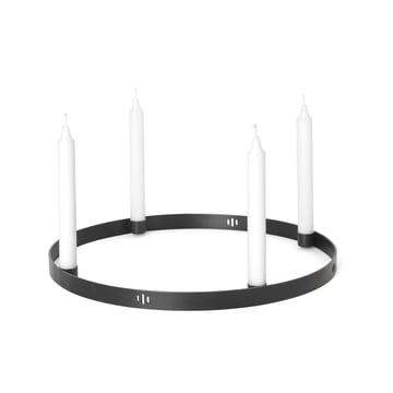 ferm Living - Kerzenhalter Circle large, schwarz