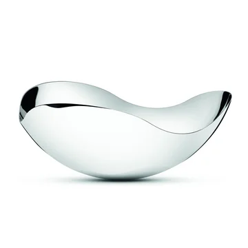 Bloom Mirror Schale large in Edelstahl in Georg Jensen