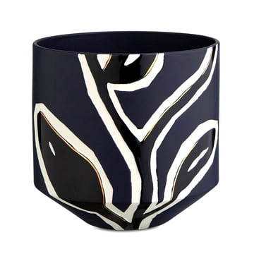 Kähler Design - Fiora Übertopf H 25 cm, mitternachtsblau