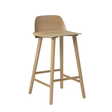 Nerd Barhocker H 65 cm von Muuto in Eiche