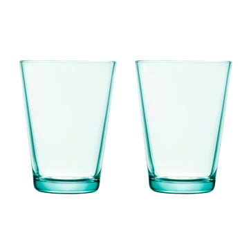 Kartio Trinkglas 40 cl (2er-Set) von Iittala in wassergrün