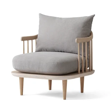 Fly Sessel SC10 von &Tradition in Eiche weiss geölt / Hot Madison (94)