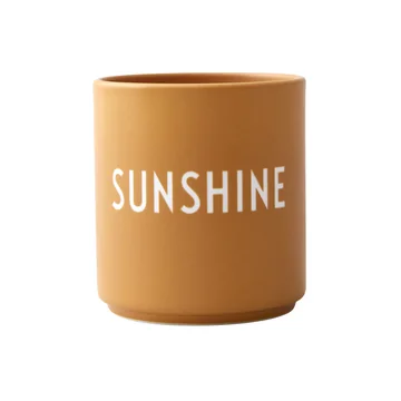  AJ Favourite Porzellan Becher, Sunshine von Design Letters