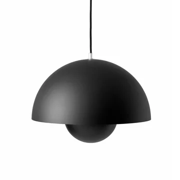 FlowerPot Pendelleuchte VP7 in matt schwarz von &Tradition