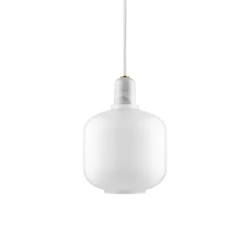Amp Pendelleuchte small von Normann Copenhagen in Weiss / Weiss