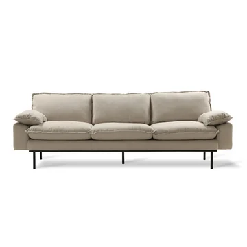  Retro Sofa, 4-Sitzer, beige von HKliving