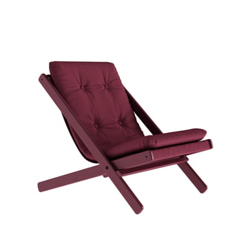 Der Boogie Staycation Klappstuhl von Karup Design, siesta red / bordeaux