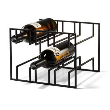 Cubo Weinregal für 6 Flaschen von Philippi in schwarz
