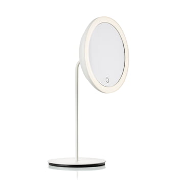 Kosmetikspiegel mit 5-fach Vergrösserung und LED-Beleuchtung Ø 18 cm von Zone Denmark in weiss