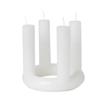 Broste Copenhagen - Lucia Adventskerze, H 18 x Ø 20 cm, pure white