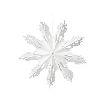 Broste Copenhagen - Christmas Snowflake Deko-Anhänger, Ø 30 cm, weiss