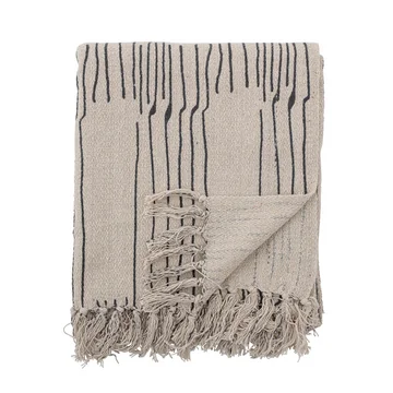 Celly Tagesdecke, 130 x 160 cm von Bloomingville in naturweiss / schwarz