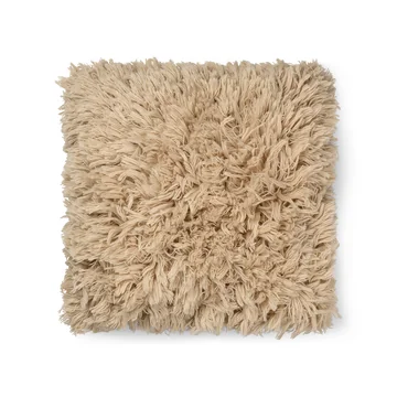 Meadow Hochflor Kissen von Ferm Living in der Farbe light sand