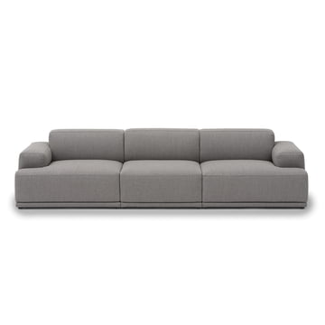 Connect Soft Modular Sofa 3-Sitzer Konfiguration 1 von Muuto in der Ausführung Re-Wool 128