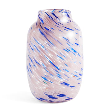 Splash Vase L, Ø 17,5 x H 27 cm, light pink and blue von Hay