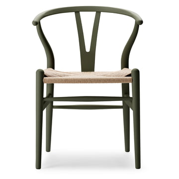 CH24 Wishbone Chair, soft seaweed / Naturgeflecht von Carl Hansen